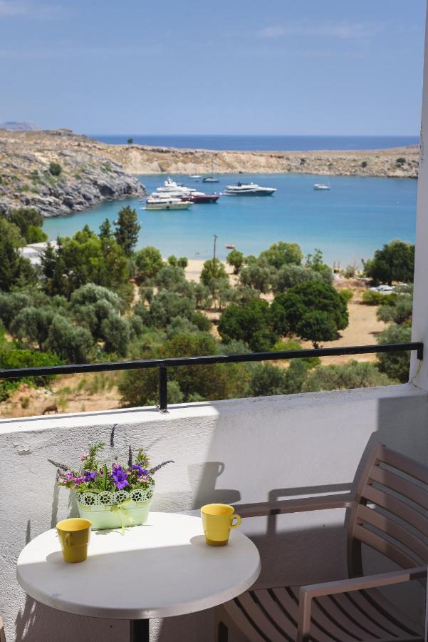 Aphrodite White Studios Lindos Bagian luar foto
